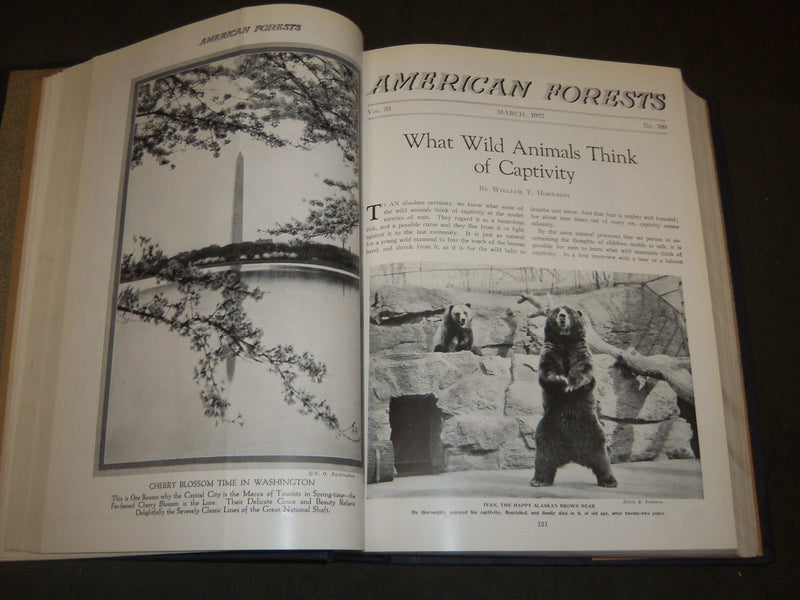 1927 JAN-DEC AMERICAN FORESTS & FOREST LIFE MAGAZINE BOUND VOLUME - R 409