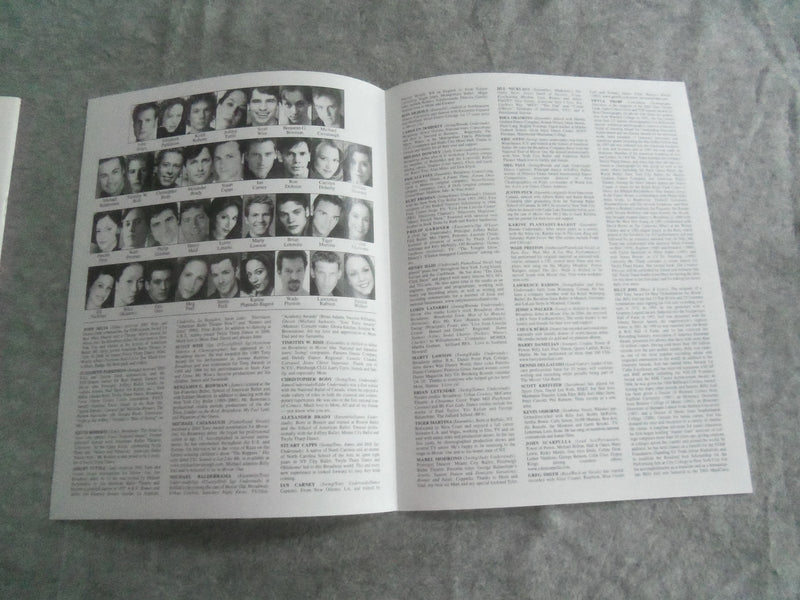 2002 MOVIN' OUT BROADWAY PROGRAM - TWYLA THARP - BILLY JOEL - JOHN SELYA- J 7669