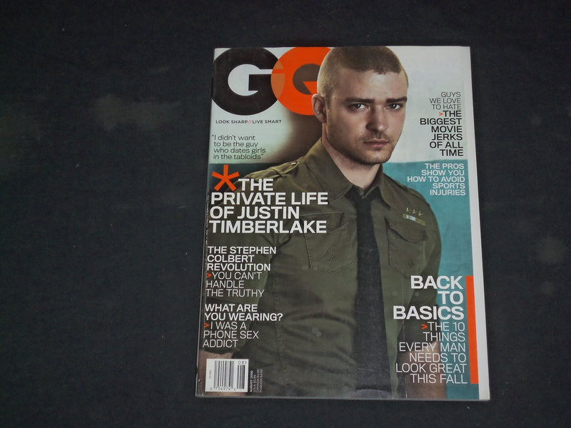 2006 AUGUST GQ MAGAZINE - JUSTIN TIMBERLAKE COVER - B 4264
