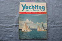 1962 AUGUST YACHTING MAGAZINE - RACING AND CRUISING COVER - E 9448
