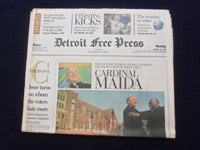 1994 OCT 31 DETROIT FREE PRESS NEWSPAPER - POPE HONORS CARDINAL MAIDA - NP 7251