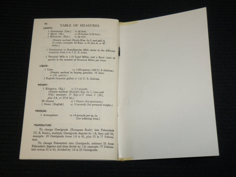 1954 NEWMAN'S EUROPEAN HIGH SPOTS SOFTCOVER GUIDE - J 6967
