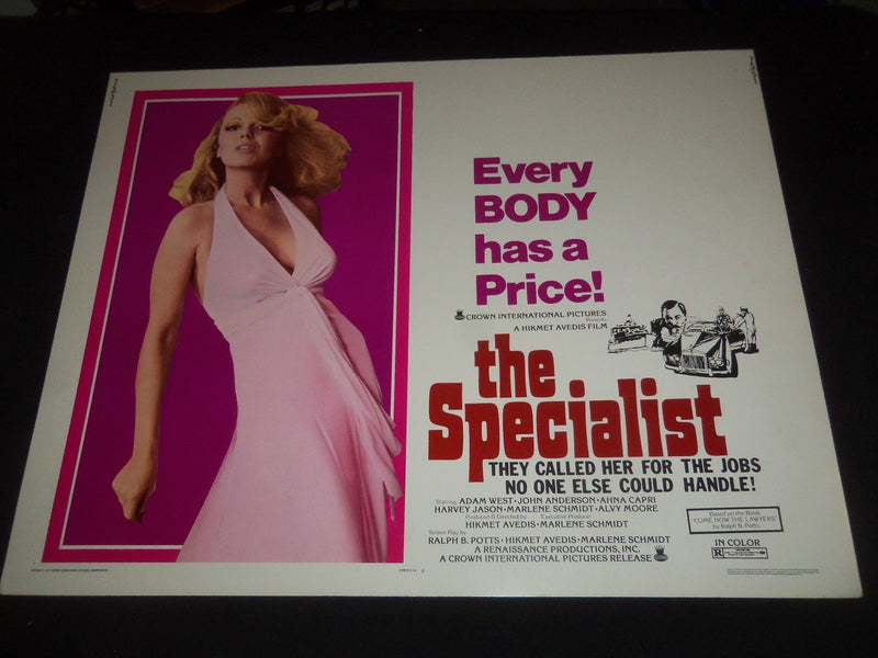 1975 THE SPECIALIST 1/2 SHEET MOVIE POSTER - ADAM WEST - P 319