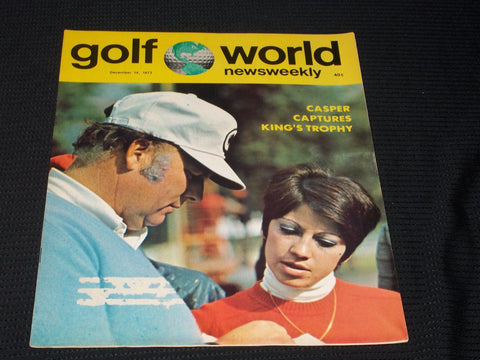 1973 DECEMBER 14 GOLF WORLD NEWSWEEKLY MAGAZINE - BILLY CASPER - E 6151