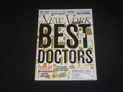 2007 JUNE 18 NEW YORK MAGAZINE - BEST DOCTORS OF 2007 - SP 4001