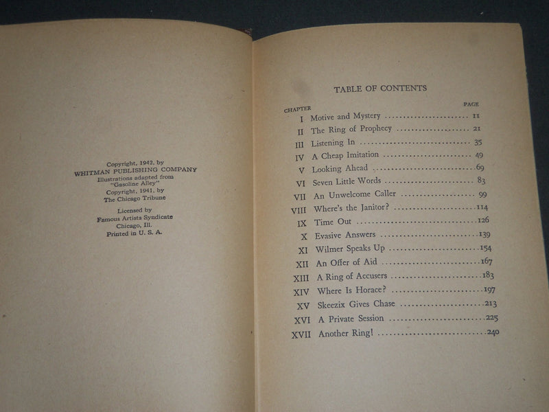 1942 NINA AND SKEEZIX BY FRANK KING HARDCOVER BOOK - NICE ILLUSTRATIONS- KD 4379