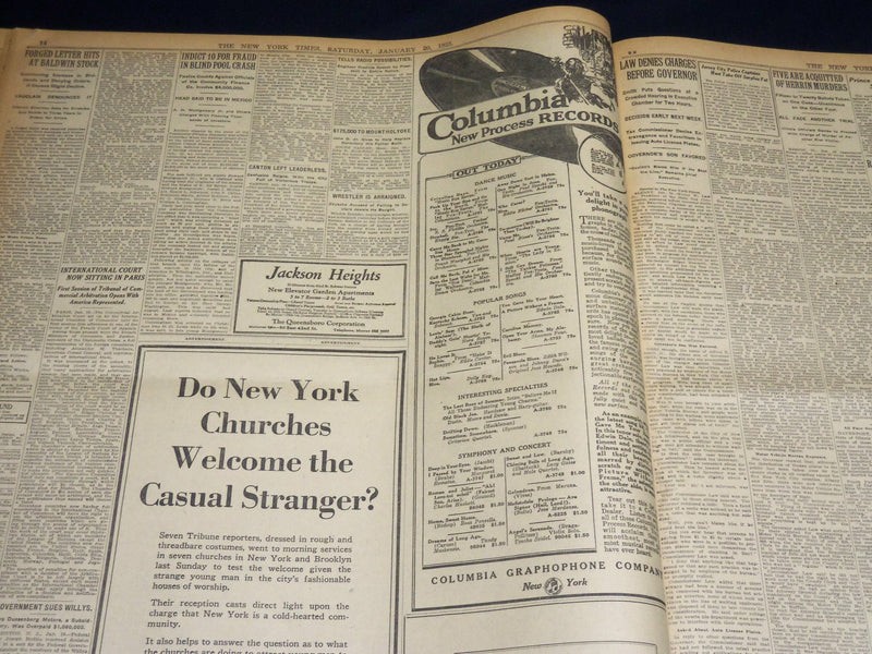 1923 JANUARY 20 NEW YORK TIMES - HOODED BAND REAPPEARS IN MOREHOUSE - NT 7907