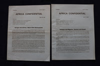 1974-1976 AFRICA CONFINDENTIAL NEWSLETTER PUBLICATION - LOT OF 12 - K 1543