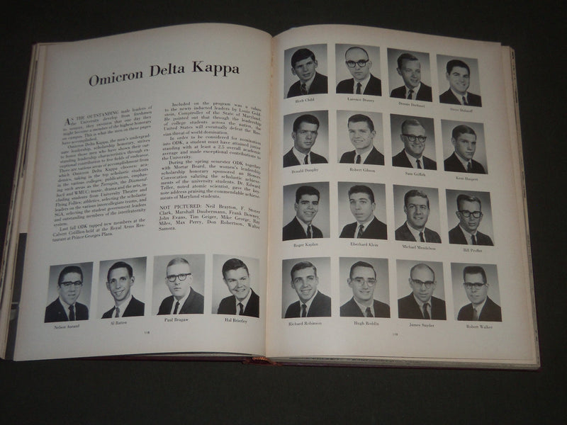 1965 TERRAPIN UNIVERSITY OF MARYLAND COLLEGE YEARBOOK - GREAT PHOTOS - YB 1168