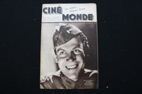 1933 FEBRUARY 9 CINE MONDE - FRENCH MAGAZINE - JOEL MCCREA COVER - E 25605
