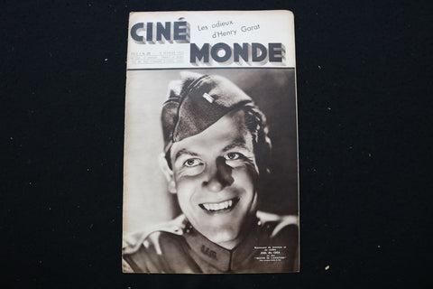 1933 FEBRUARY 9 CINE MONDE - FRENCH MAGAZINE - JOEL MCCREA COVER - E 25605
