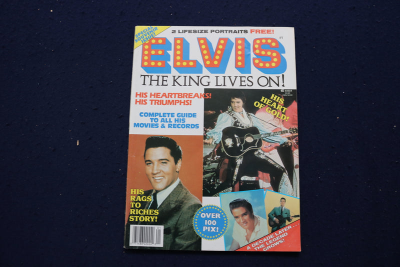 1987 DEC ELVIS THE KING LIVES ON! MAGAZINE - ELVIS PRESLEY COVER - E 12949