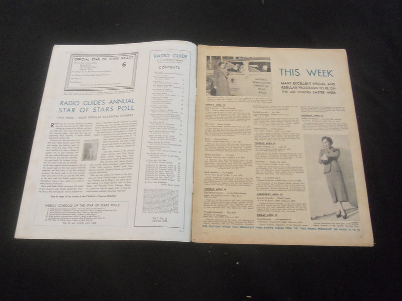 1938 APRIL 23 RADIO GUIDE MAGAZINE - HAL KEMP COVER - SP 9517M