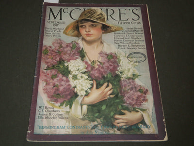 1917 SEPTEMBER MCCLURE'S MAGAZINE - NEYSA MCMEIN COVER - ELLA WILCOX - ST 6939