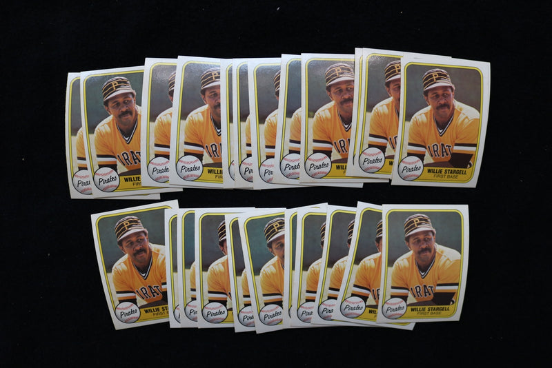 WILLIE STARGELL 1981 FLEER BASEBALL CARDS - CARD #363 - NM-MT - LOT OF 24 - #4