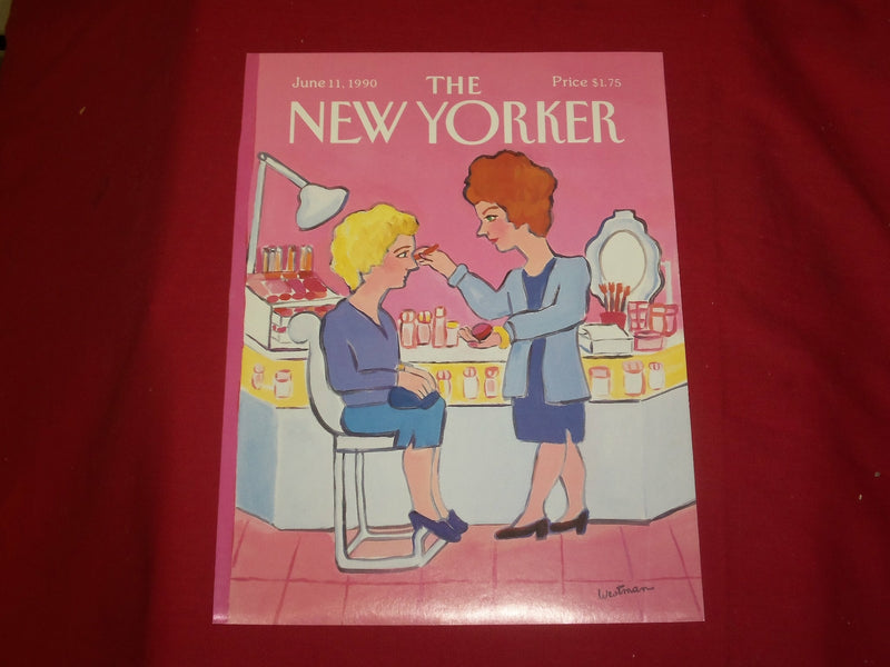 1990 JUNE 11 NEW YORKER MAGAZINE FRONT COVER ONLY - GREAT ART FOR FRAMING