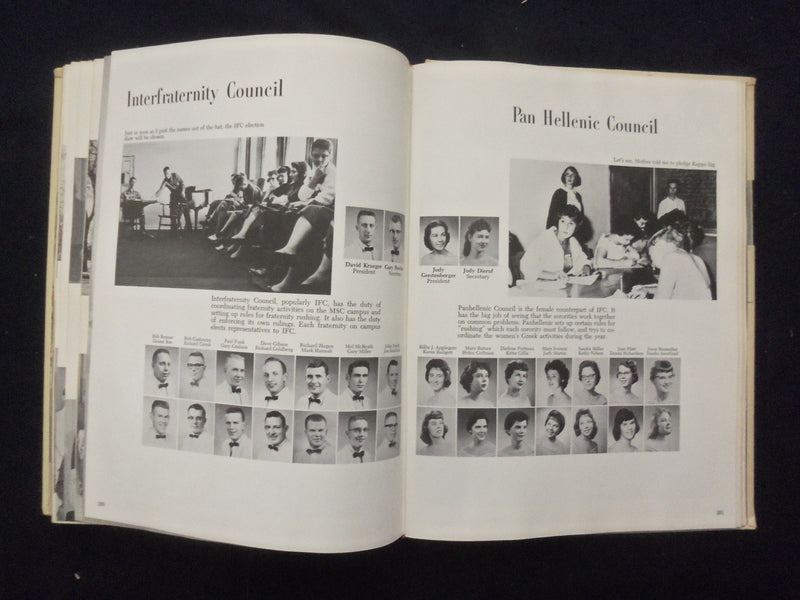 1961 MONTANAN MONTANA STATE UNIVERSITY YEARBOOK - BOZEMAN, MONTANA - YB 3299