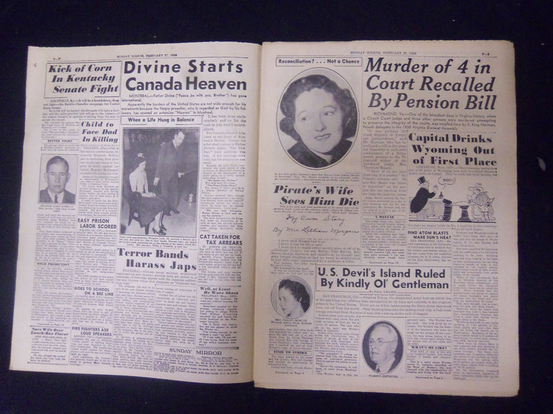 1938 FEB 27 NEW YORK SUNDAY MIRROR-CHINESE TERRORISTS HARASS JAP TROOPS- NP 2257