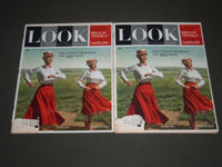 1962 AUGUST 14 LOOK MAGAZINE LOT OF 2 - ROGER MARIS BACK COVERS - ST 5110