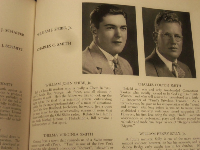 1936 THE RUBY URSINUS COLLEGE YEARBOOK - COLLEGEVILLE, PA - GREAT PHOTOS - YB 9