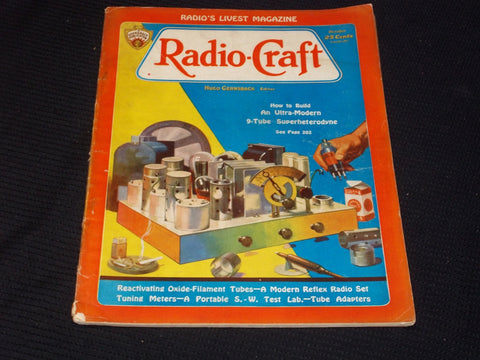 1932 OCTOBER RADIO-CRAFT MAGAZINE VERY NICE COVERS & ADS - E 410