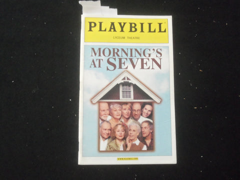 2002 MORNING'S AT SEVEN PLAYBILL - 11 SIGNATURES - J 8202