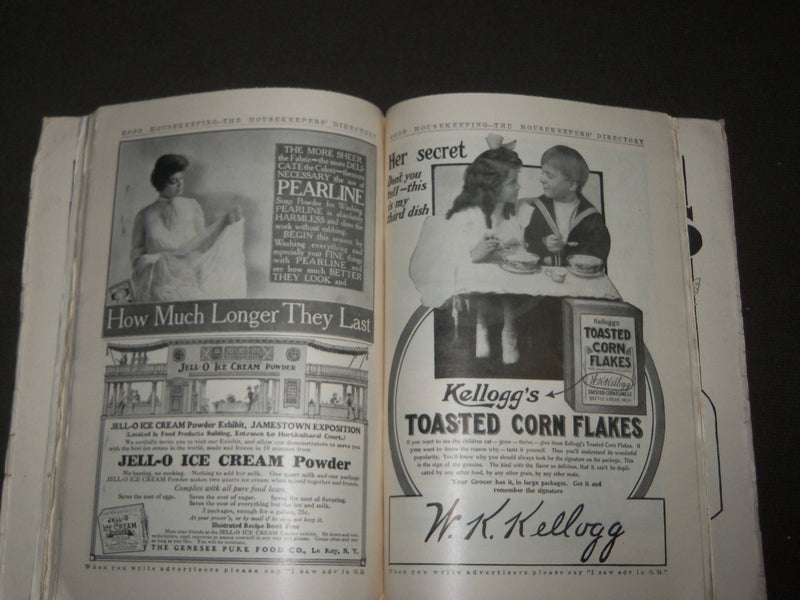 1907 JULY GOOD HOUSEKEEPING MAGAZINE - NICE ILLUSTRATIONS & ADS - J 3324