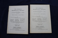 1922 THE AMERICAN MATHEMATICAL MONTHLY MAGAZINE - LOT OF 10 - O 3388