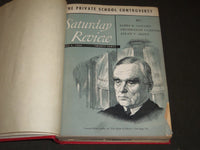 1952 SATURDAY REVIEW MAGAZINE BOUND VOLUME LOT OF 3 - COMPLETE YR - ADS - R 154