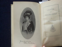 1904 LEAVES OF KNOWLEDGE HARDCOVER BOOK FY ELMA MACGIBBON - KD 8424