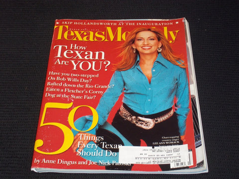 2001 MARCH TEXAS MONTHLY MAGAZINE - LEE ANN WOMACK FRONT COVER - E 7423