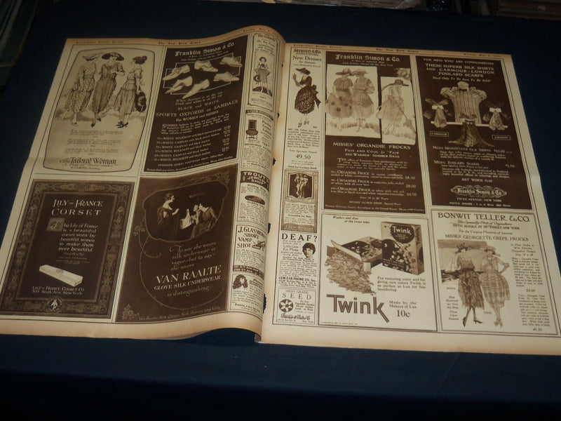 1920 MAY 9 NEW YORK TIMES PICTURE SECTION NO. 4 & 5 - PENN RELAY - NT 8795