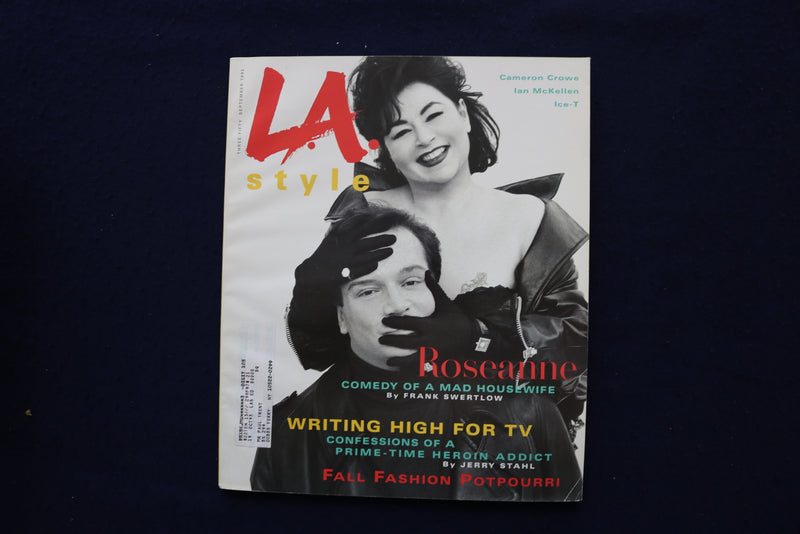 1992 SEPTEMBER L.A. STYLE MAGAZINE - ROSEANNE BARR & TOM ARNOLD COVER - E 18499