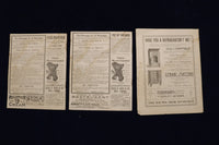 1894-1898 GRAND OPERA HOUSE PROGRAMMES - BOSTON - LOT OF 3 - K 1650