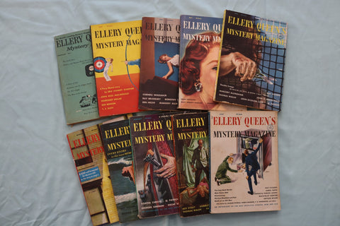 1952-1959 ELLERY QUEEN'S MYSTERY MAGAZINE - LOT OF 10 - O 3943