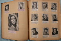 1940'S HOLLYWOOD STARS SCRAPBOOK - SHIRLEY TEMPLE - CLARK GABLE - E 26500