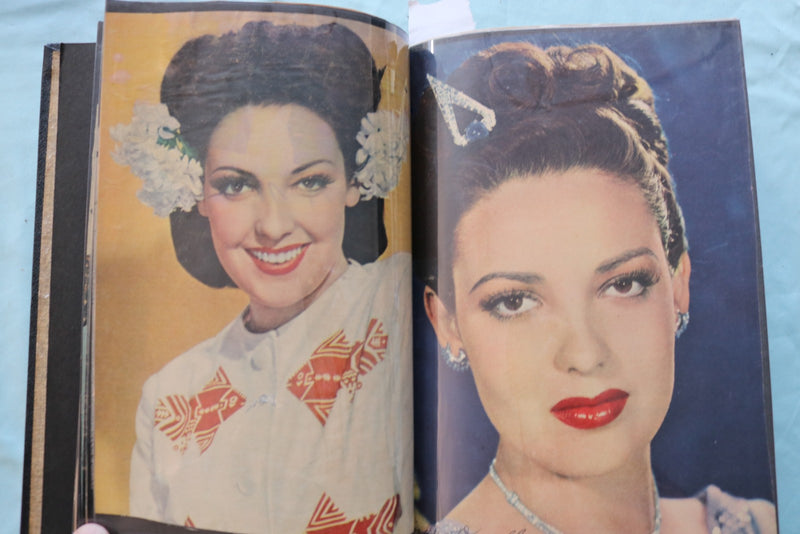 LINDA DARNELL - ELEANOR PARKER - YVONNE DECARLO SCRAPBOOK - E 26479