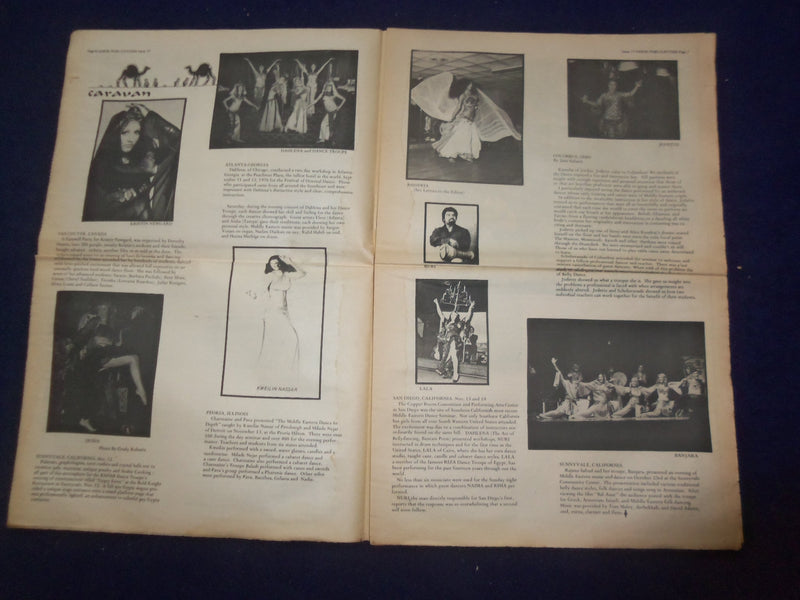 1976 HABIBI NEWSPAPER - VOLUME 3, NUMBER 8 - MIDDLE EASTERN DANCE/MUSIC- NP 6857