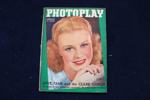 1936 FEBRUARY PHOTOPLAY MAGAZINE - GINGER ROGERS COVER - E 17886