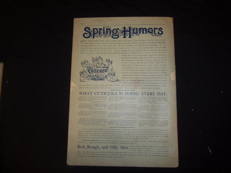 1891 MARCH LADIES' HOME JOURNAL MAGAZINE - GREAT ILLUSTRATIONS & ADS - ST 2347