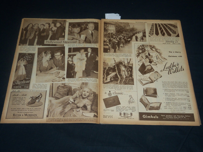1944 NOV 26 THE PITTSBURGH PRESS SUNDAY ROTO SECTION - ADMIRAL HALSEY - NP 4597