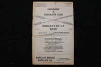 1955-1961 AFFILIATED DUPLICATE BRIDGE CLUBS DIRECTORIES - LOT OF 7 - K 2399