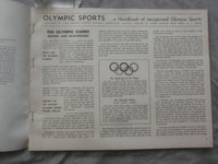 1964 OLYMPIC SPORTS - A HANDBOOK SOFTCOVER BOOK - K 270