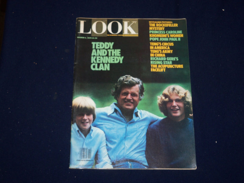 1979 MARCH 5 LOOK MAGAZINE - TEDDY AND THE KENNEDY CLAN COVER - SP 9696
