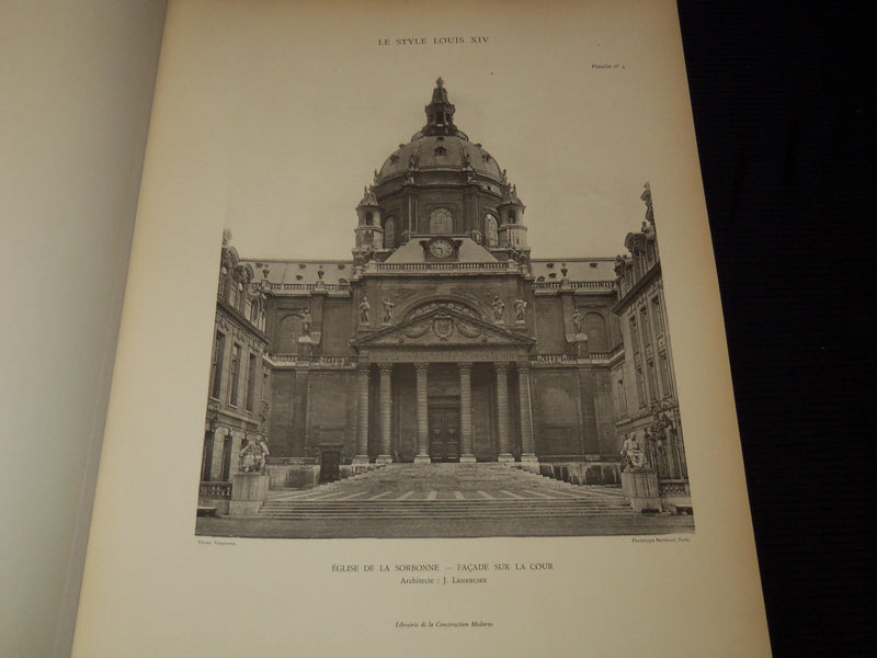 1912 LE STYLE LOUIS XIV D'ARCHITECTURE FRENCH VOLUME BY PLANAT & RUMBLER - #31