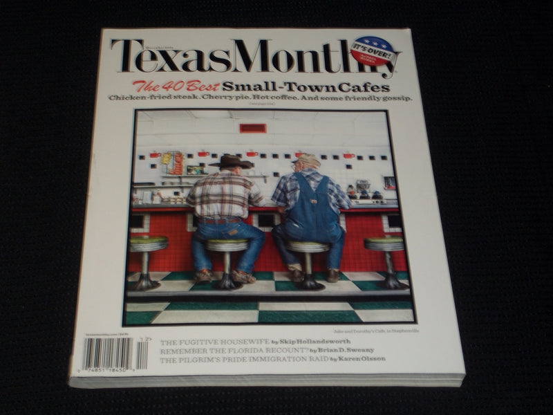 2008 DECEMBER TEXAS MONTHLY MAGAZINE - JAKE & DOROTHY'S CAFÉ COVER - E 7495