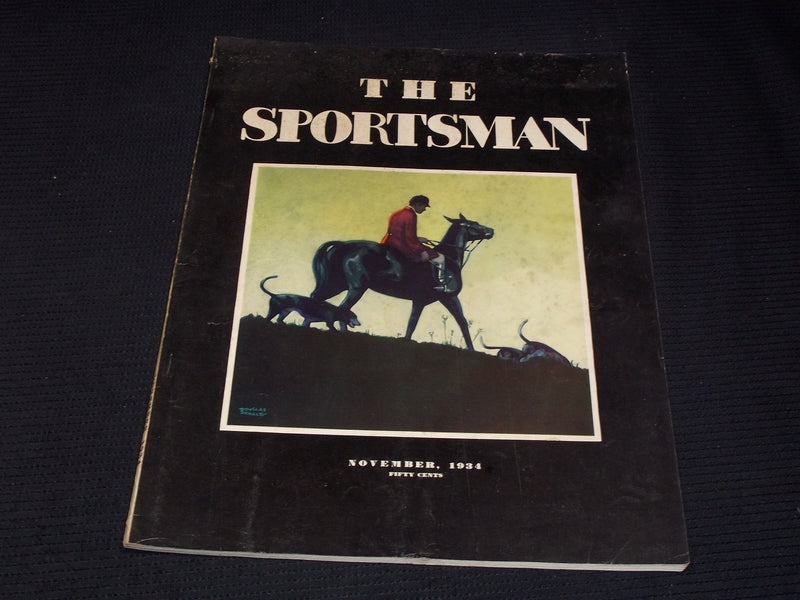 1934 NOVEMBER THE SPORTSMAN MAGAZINE NICE COVER & INSIDE SPORTS - E 4296