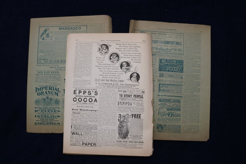 1892 NOVEMBER GOOD HOUSEKEEPING MAGAZINE - ILLUSTRATED COVER & STORIES - E 11740
