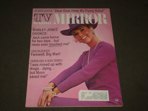 1972 AUGUST TV RADIO MIRROR MAGAZINE - SHIRLEY JONES COVER - CW 608