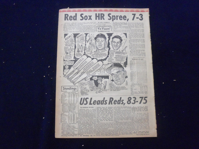 1958 JULY 28 BOSTON DAILY RECORD NEWSPAPER-YANKEE MARINE SLAIN IN BEIRUT-NP 6366
